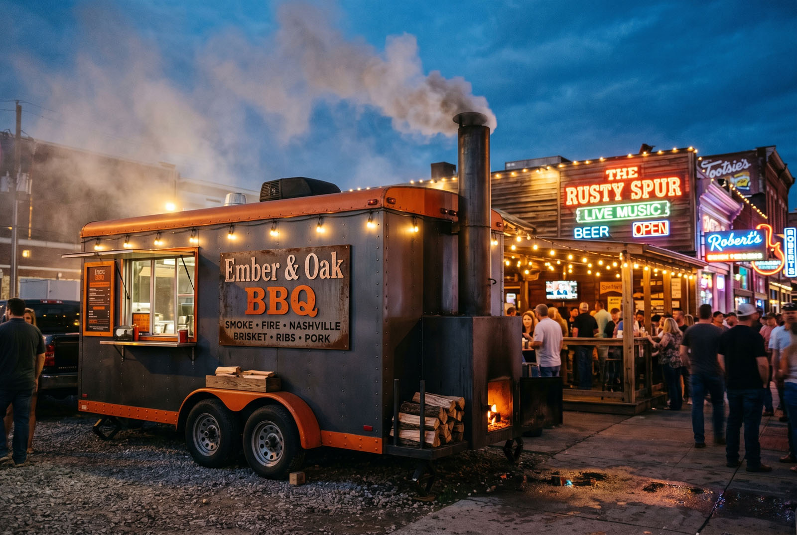 Ember & Oak BBQ website
