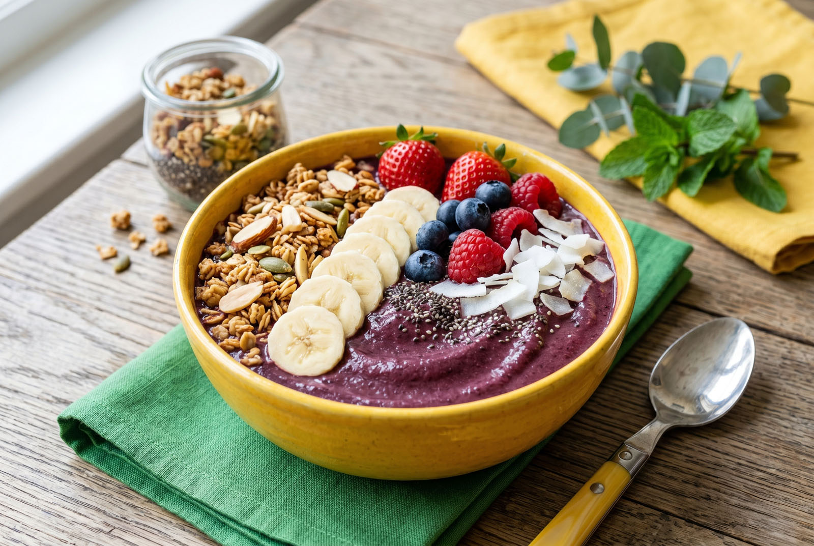 Fresh produce and bowls